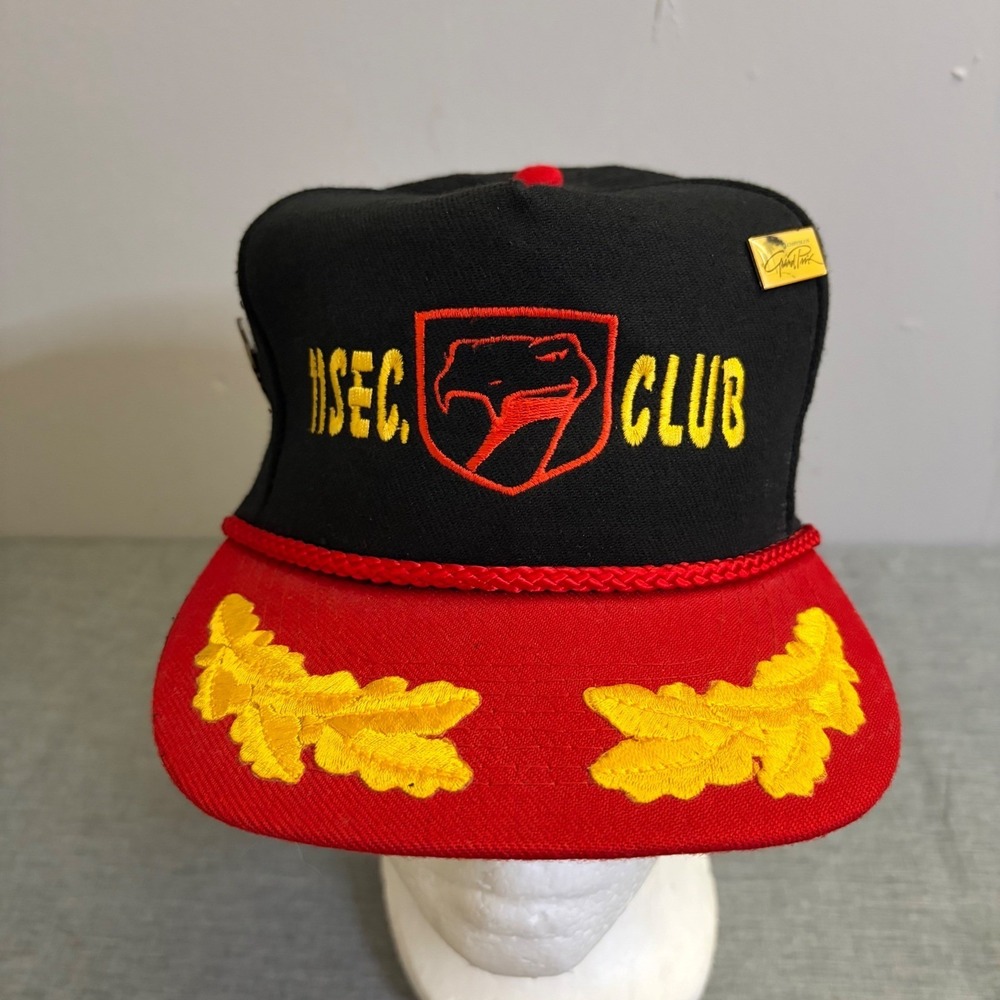 Otto Cap Hat Mens OSFA Black Red Dodge Viper 11 Sec Club Vintage 90s Snapback